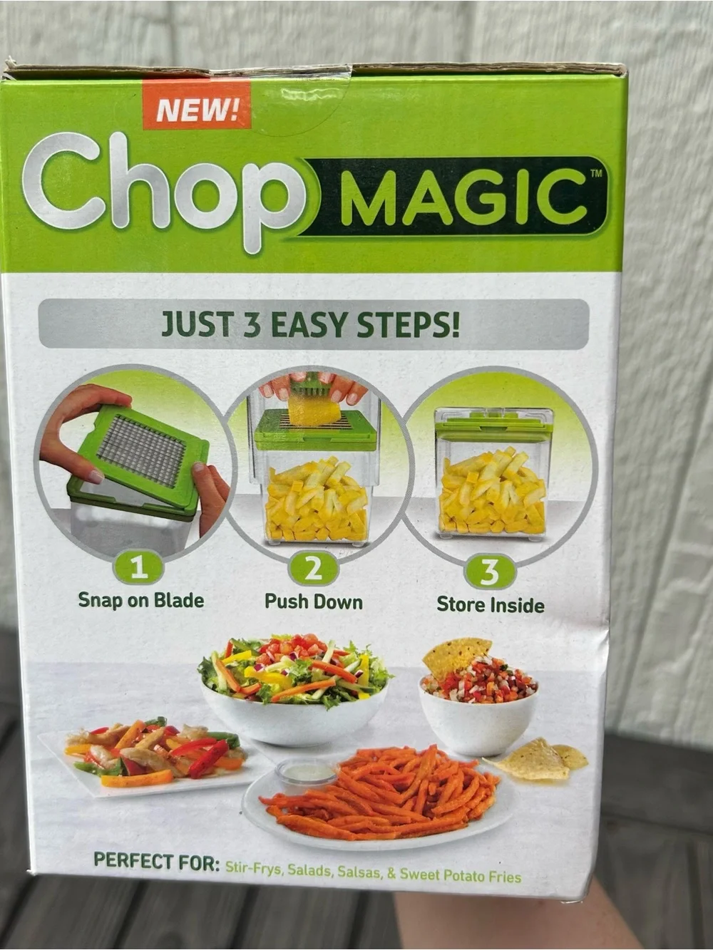 NEW Chop Magic Slice and Dice Veggie Chopper